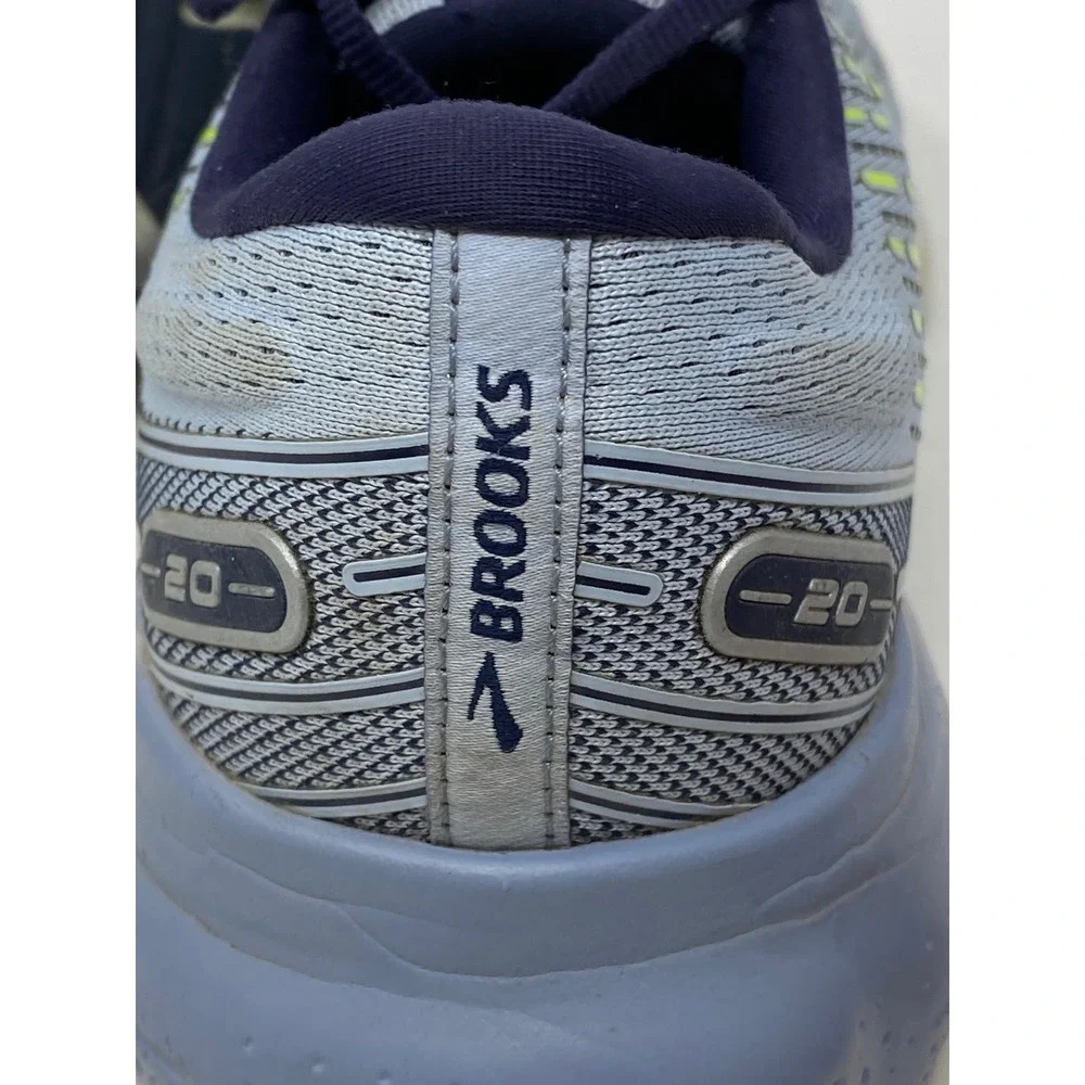 Brooks Glycerin 20 Mens Running Shoes Blue Grey Yellow 1203691B416 Size 11